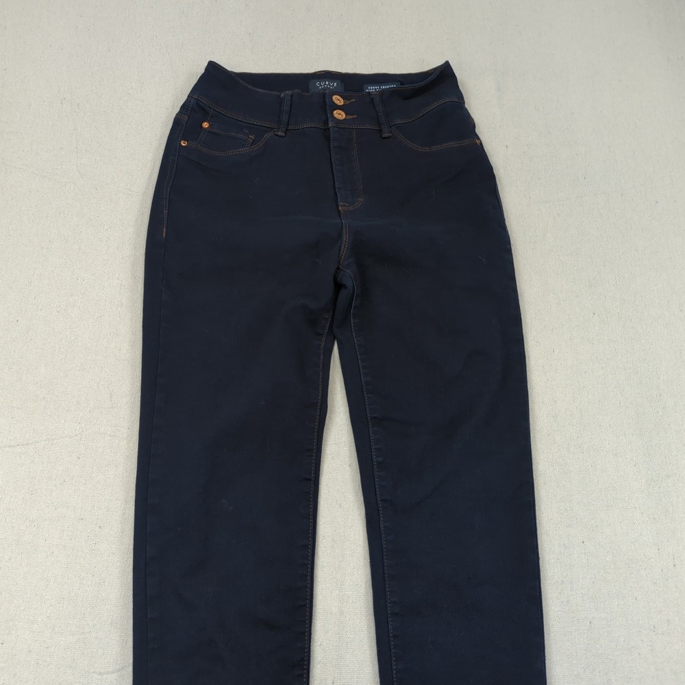Curve Appeal Jeans Womens 6 28 Blue Curve Creator High Rise Skinny Stretch - Picture 2 of 15